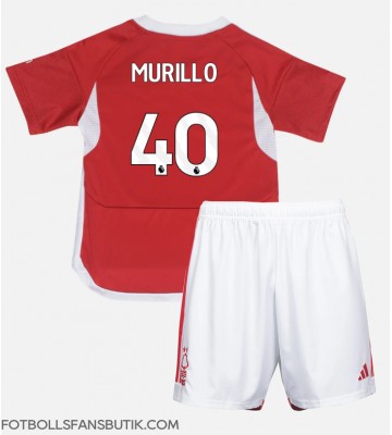 Nottingham Forest Murillo #40 Replika Hemmatröja Barn 2023-24 Kortärmad (+ Korta byxor)